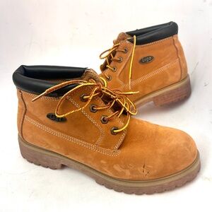 Lugz Women’s Vintage 90s WHUDK 747 Tan/Orange Lace Up Dress Work Boot Size 8